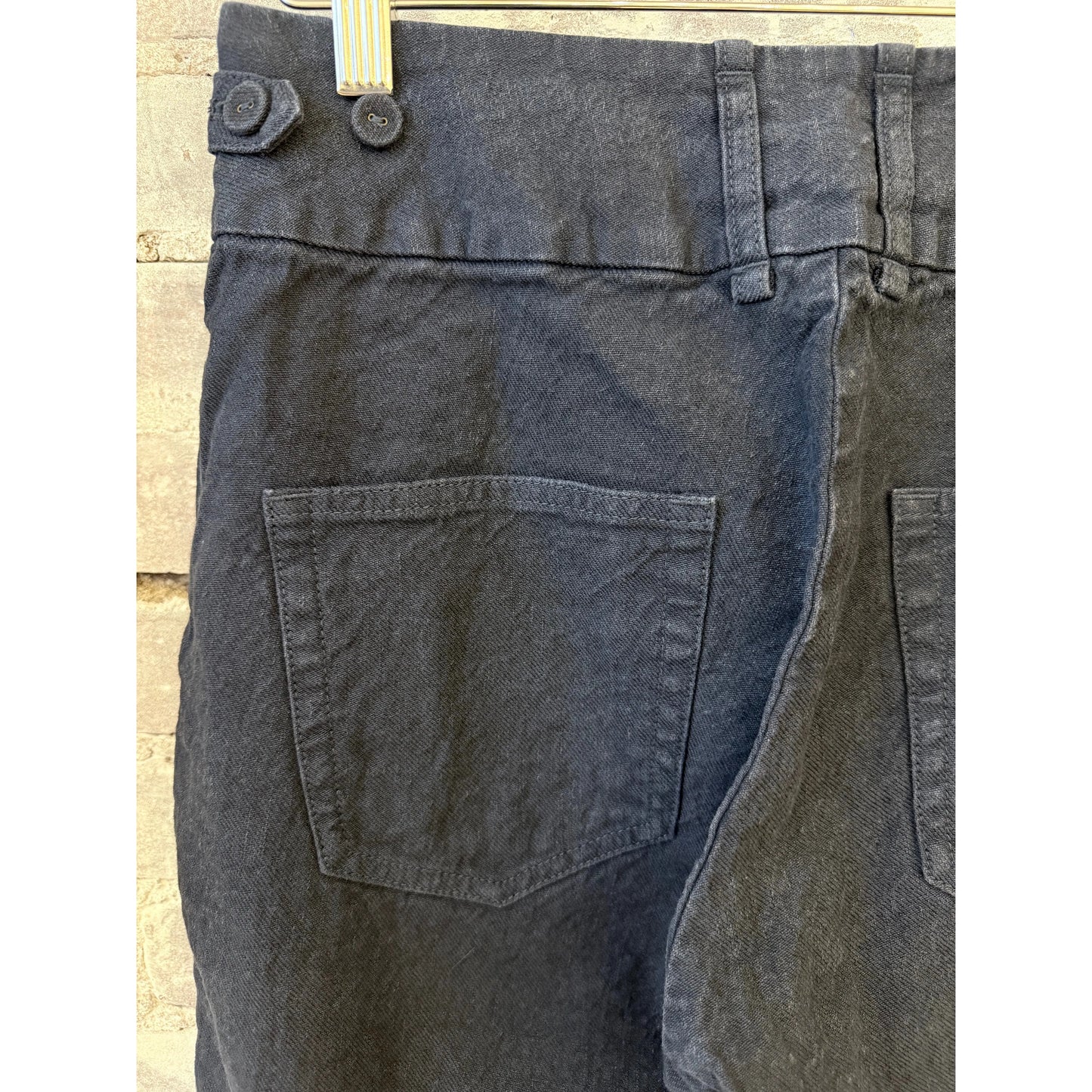 Linen Cotton Soft Twill Pant - Navy - DUNE + SALT