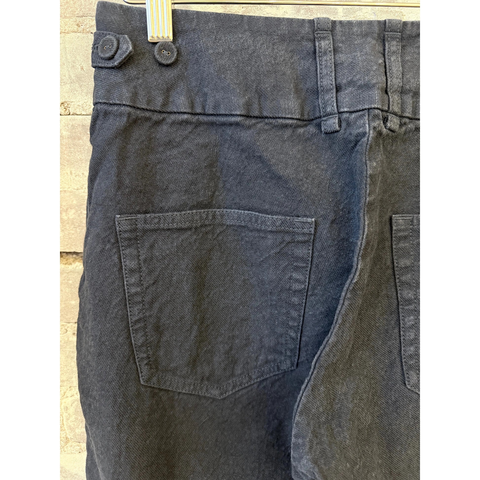Linen Cotton Soft Twill Pant - Navy - DUNE + SALT