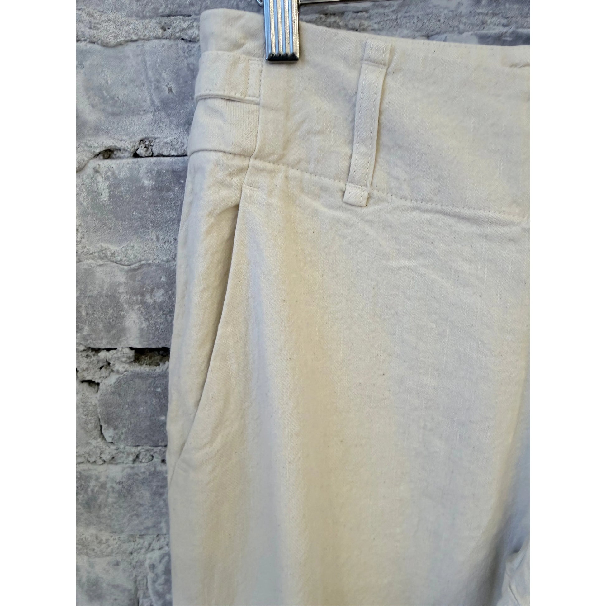 Linen Cotton Soft Twill Pant - Ivory - DUNE + SALT