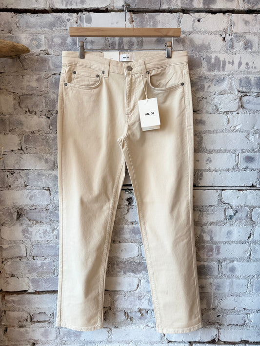 Tony Classic Slim Fit Pant - Ivory - DUNE + SALT