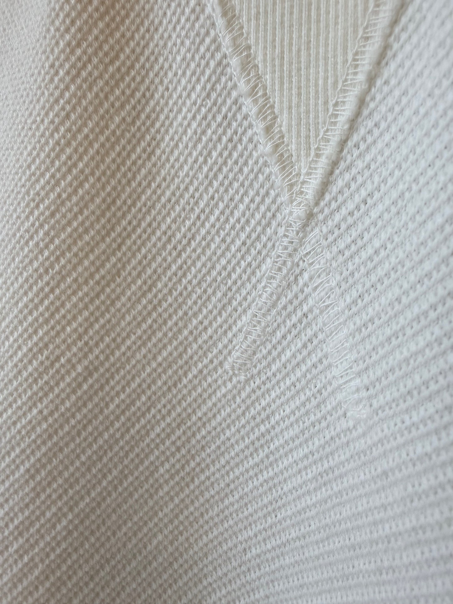 SS Cotton Mesh Crew Tee - White - DUNE + SALT