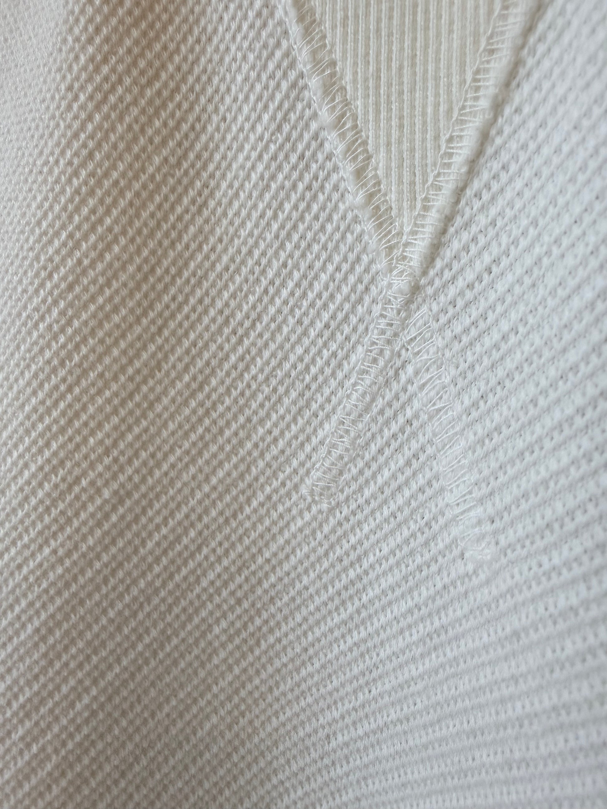 SS Cotton Mesh Crew Tee - White - DUNE + SALT