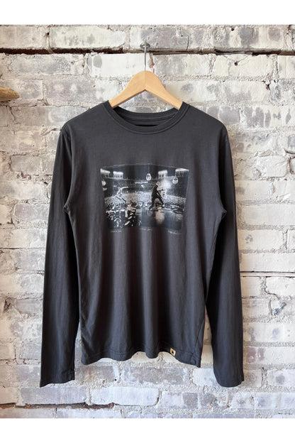 "Eddie and Jeff" LS Tee - Faded Black - DUNE + SALT