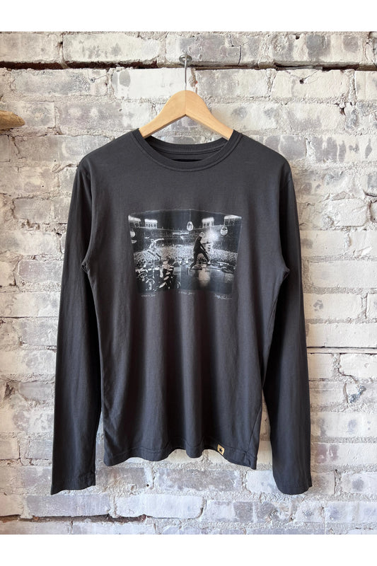 "Eddie and Jeff" LS Tee - Faded Black - DUNE + SALT