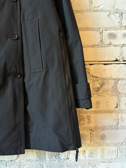 Women's black Scarlett jacket by Aspesi, stylish outerwear with a sleek fit and contemporary design, shown on a model.