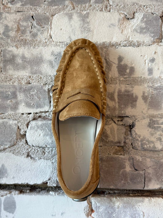 Women's Dover Loafer in ginger color by Oncept, featuring a sleek design and comfortable slip-on style.