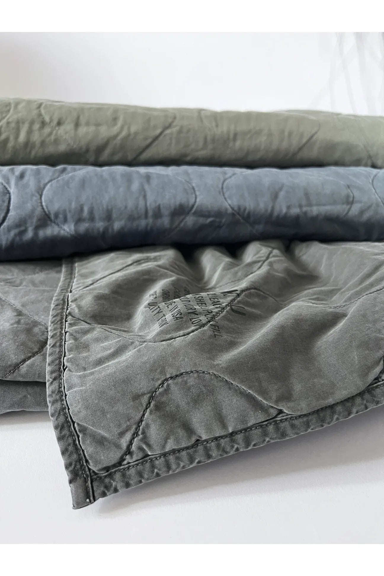 Quilted Utility Throw - Khaki - DUNE + SALT