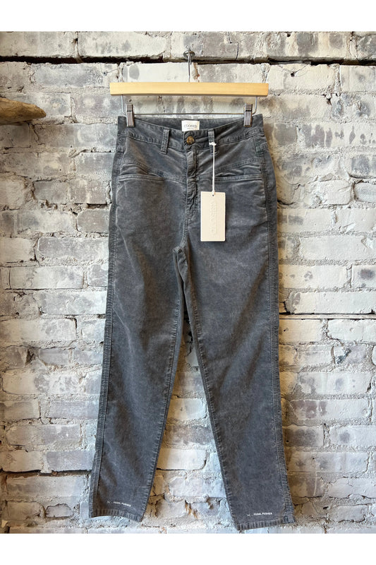 Pedal Pusher Velvet Heritage Pant - Rain - DUNE + SALT