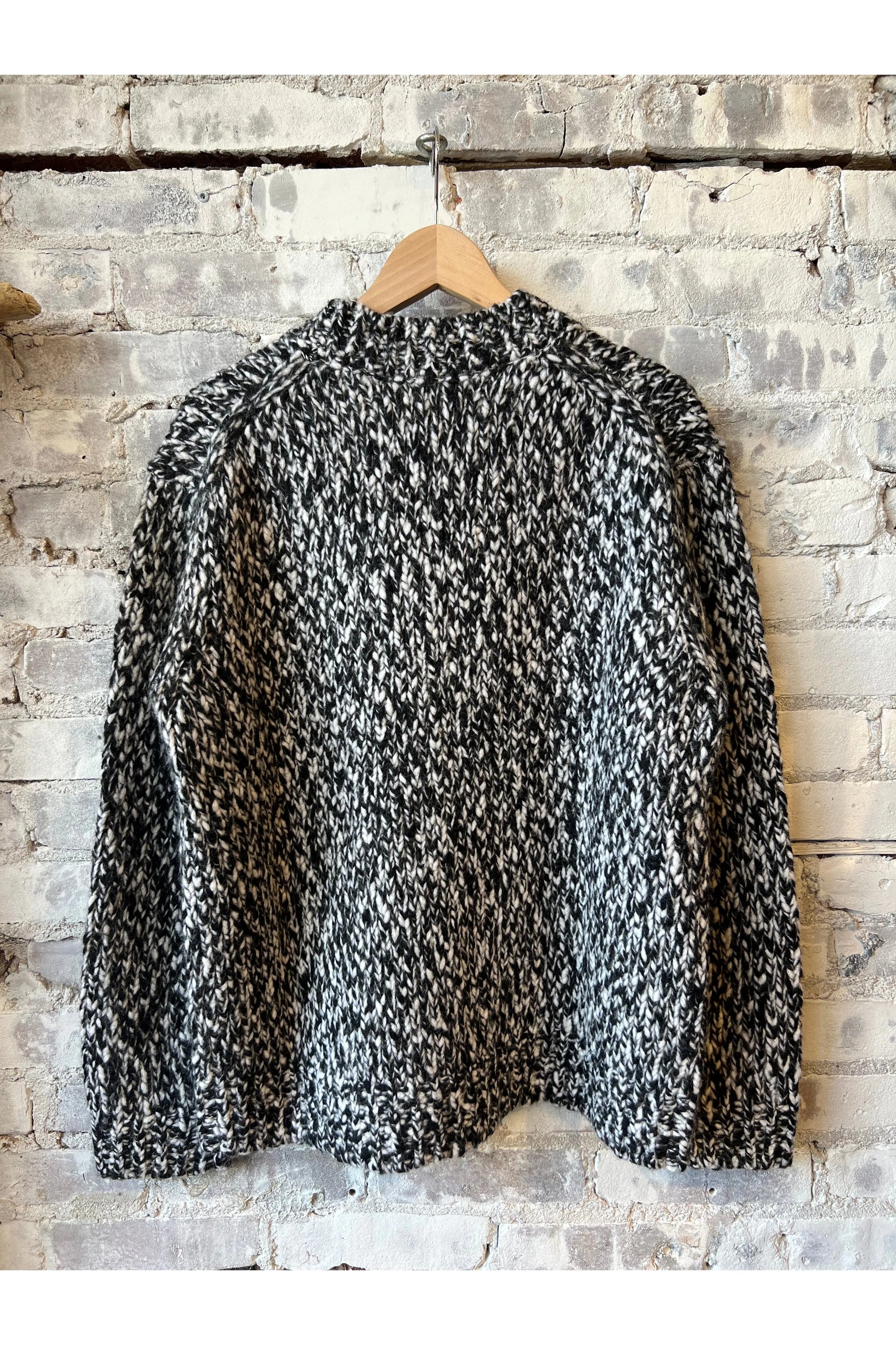 Wool Blend Cardigan - Black Marl - DUNE + SALT