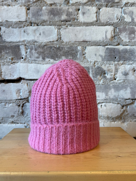 ELEVEN SIX Sophia Hat in Taffy Pink for women, shown from the front with a soft textured design