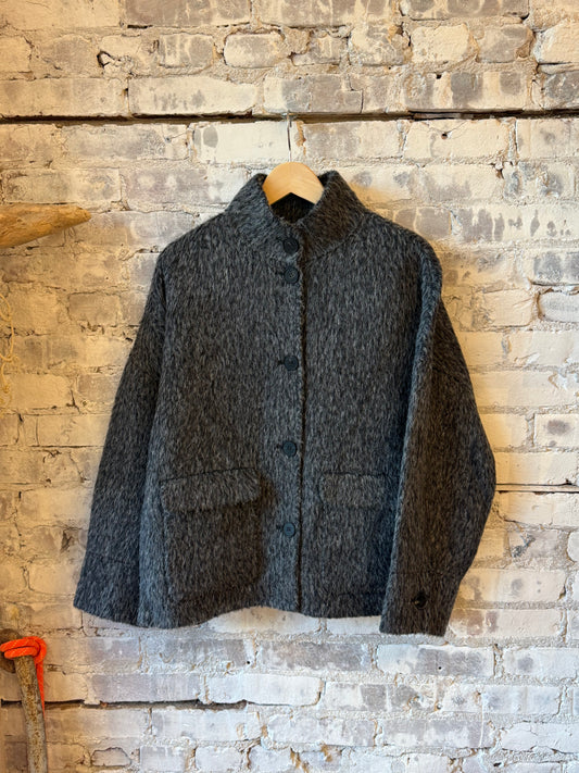 Women's Hartford Vivien woven jacket in grey, front view
