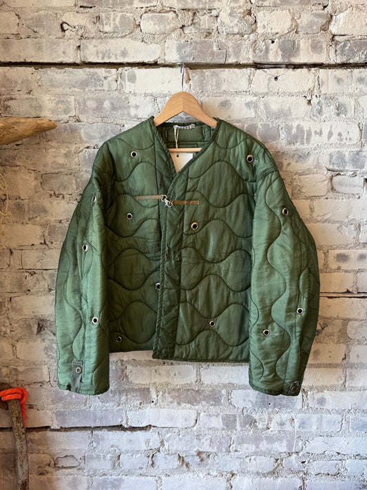 Women's Sloppy Seconds grommeted military liner in military green