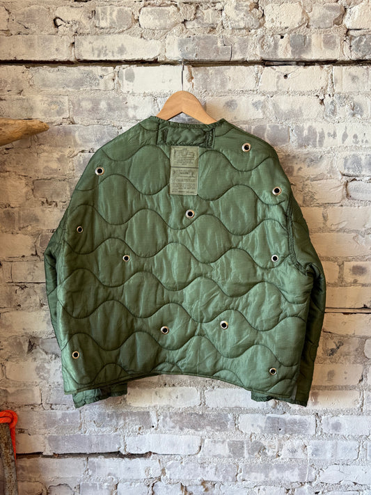 Women’s Sloppy Seconds grommeted military liner in military green