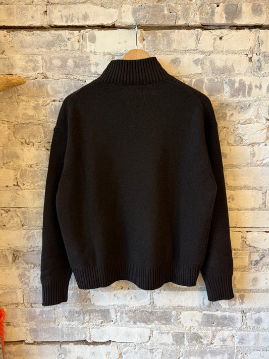 Hartford Women's Mylo knitted sweater in brown, featuring a cozy textured knit design