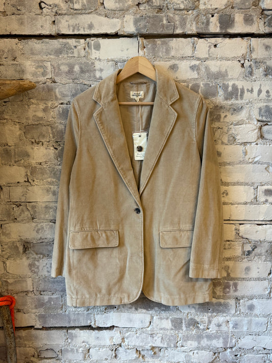 Hartford Women's Vinto woven jacket in beige with textured fabric and relaxed fit