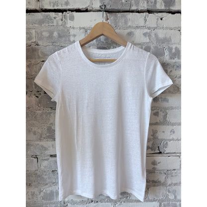 Majestic Filatures Stretch Linen SS Crewneck - Blanc Dark Gray