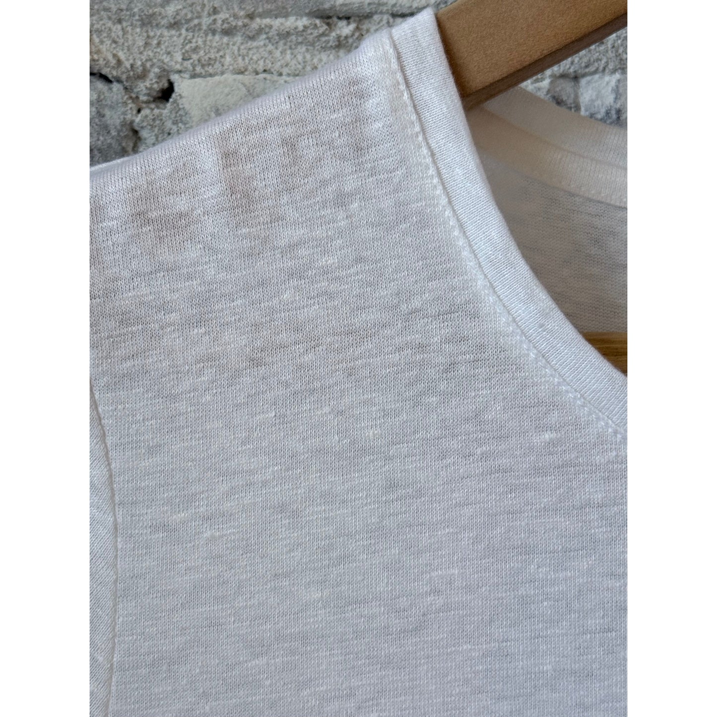 Majestic Filatures Stretch Linen SS Crewneck - Blanc Dark Gray
