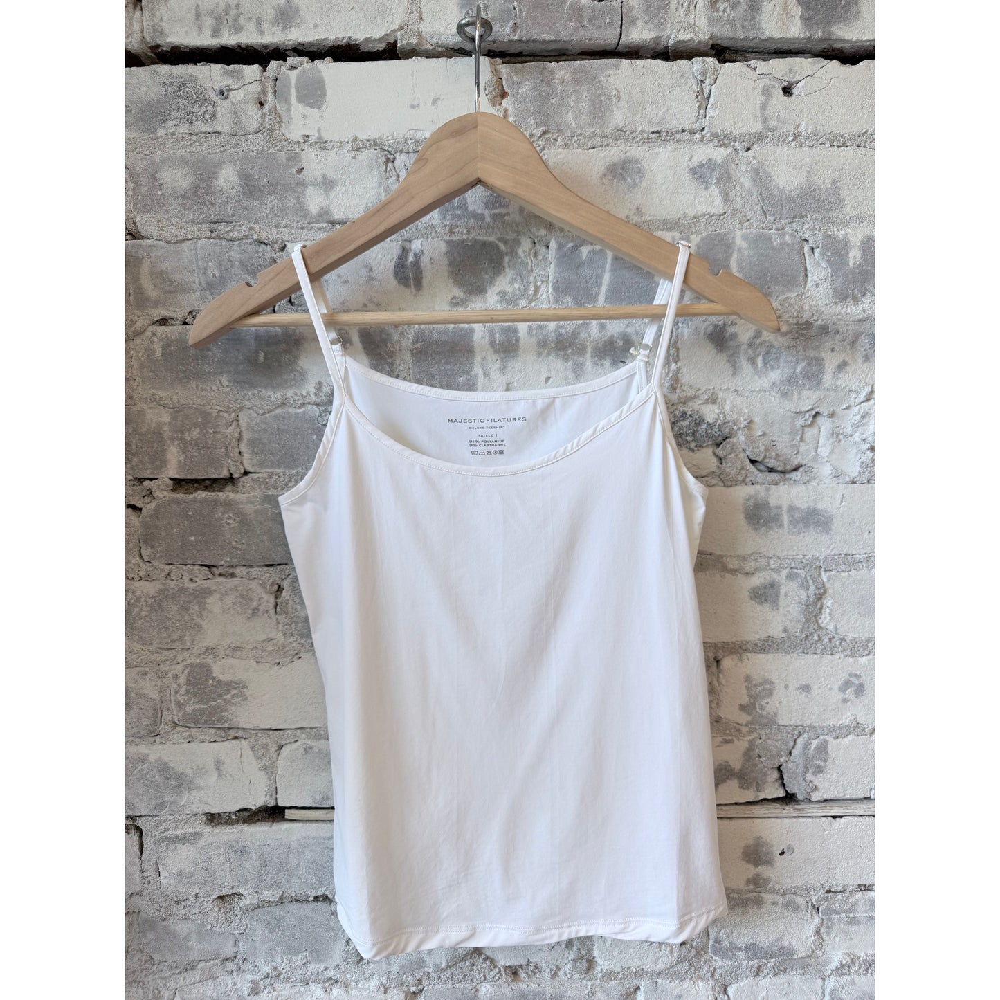Majestic Filatures Jersey Stretch Cami - Blanc Dark Gray