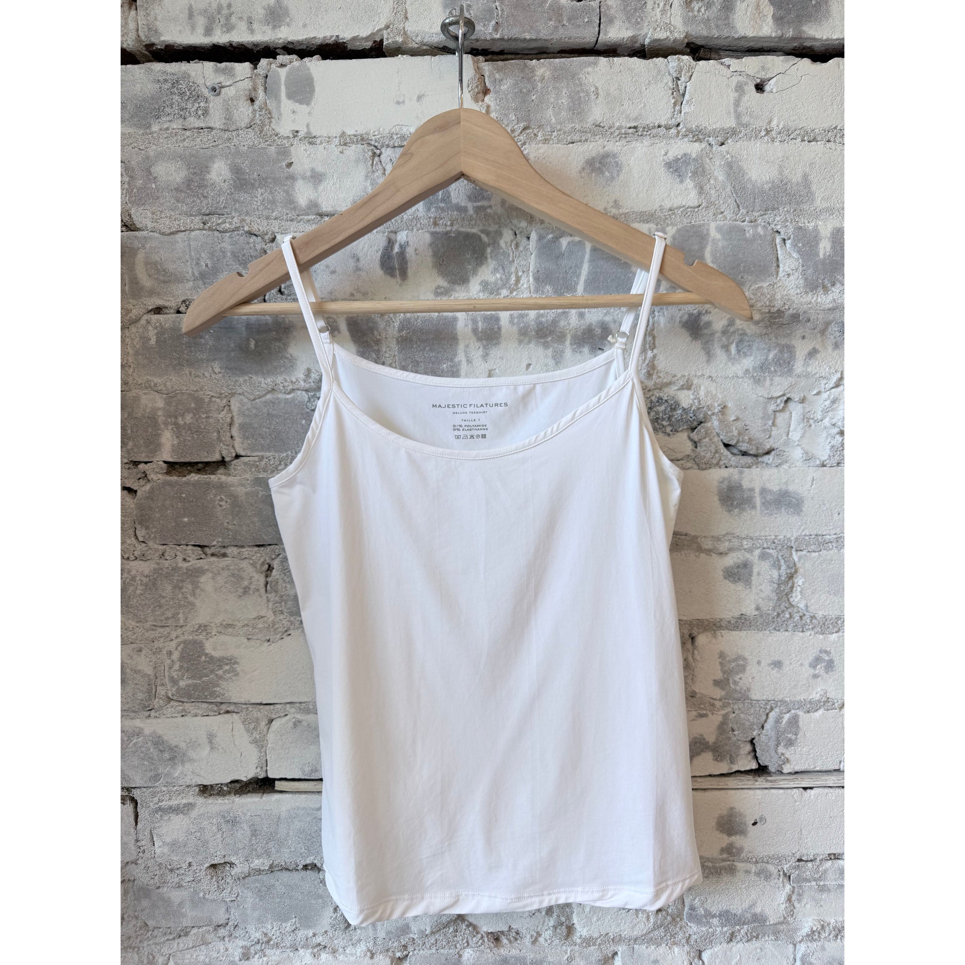 Majestic Filatures Jersey Stretch Cami - Blanc Dark Gray