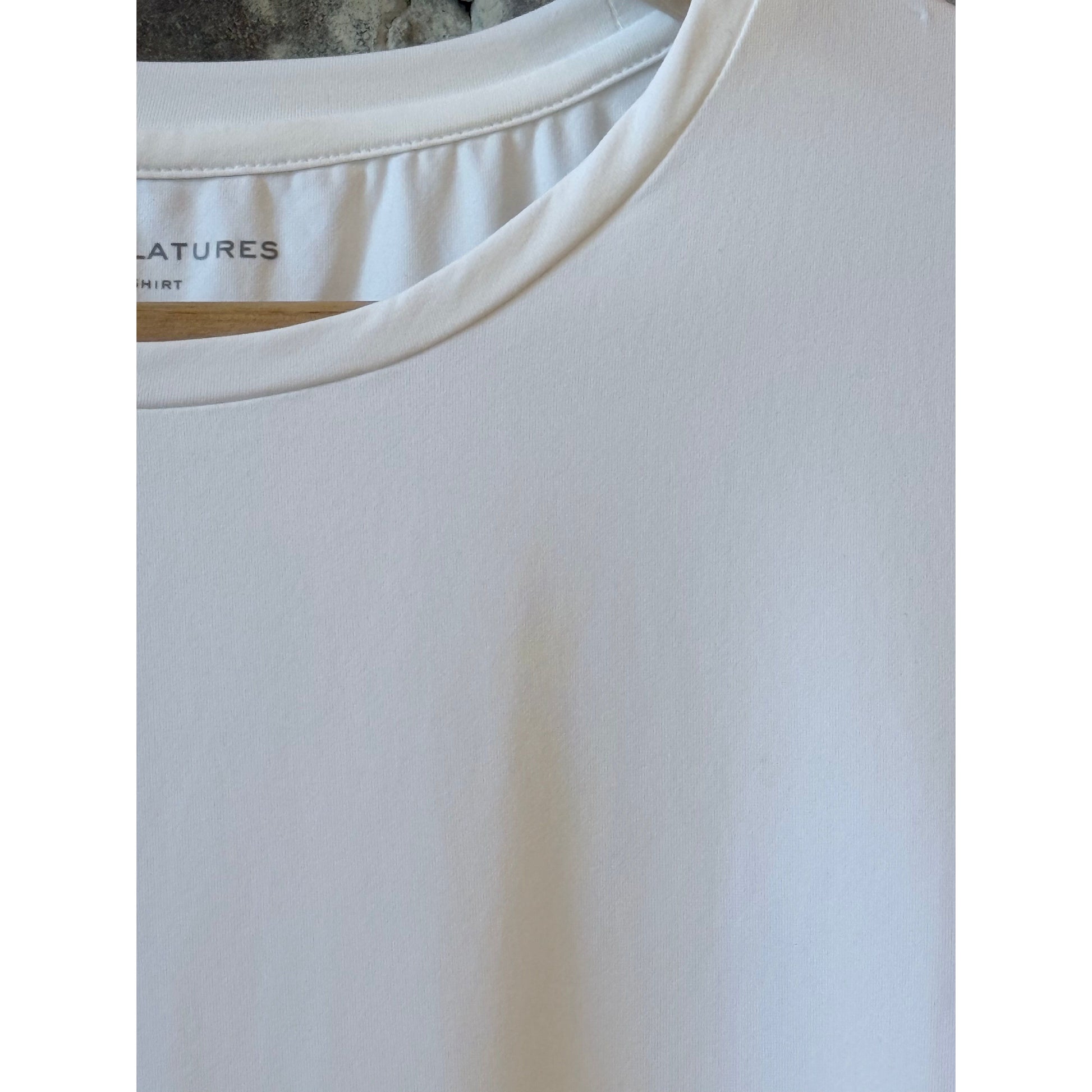 Majestic Filatures Jersey Stretch SS Crewneck - Blanc Dark Gray