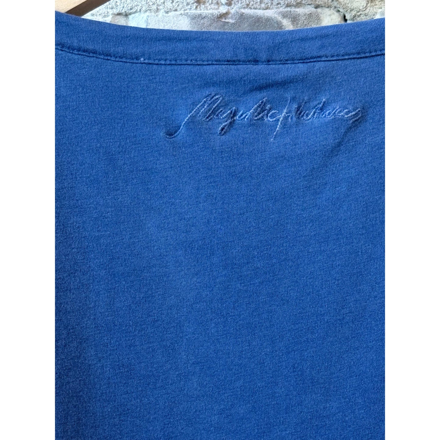 Majestic Filatures Organic Cotton Stretch Semi Relaxed SS Crewneck - Abyss Dark Slate Blue