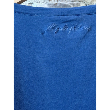 Majestic Filatures Organic Cotton Stretch Semi Relaxed SS Crewneck - Abyss Dark Slate Blue