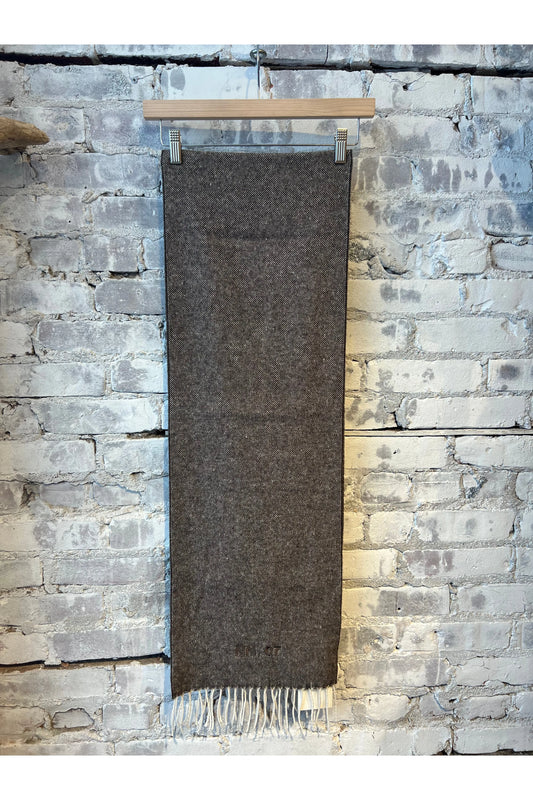 Scarf Two Wool Blend Scarf - Brown Multi - DUNE + SALT