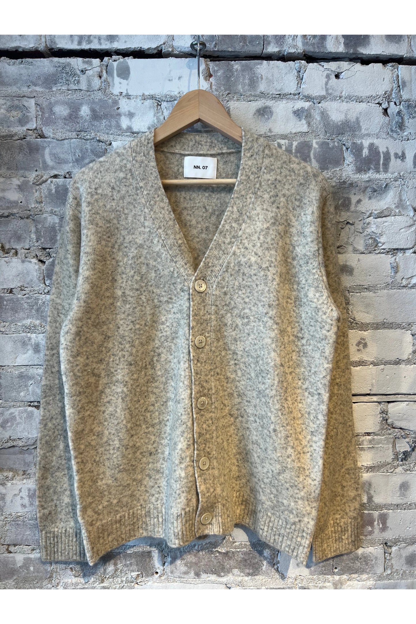 John V-Neck Cardigan - White Pepper - DUNE + SALT