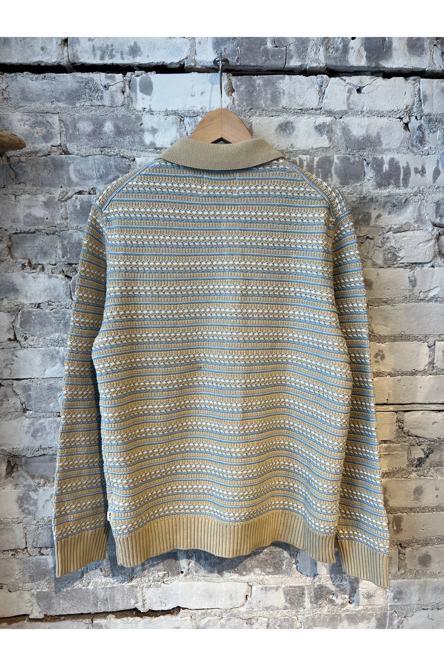 Jackie Polo Cardigan - White Pepper - DUNE + SALT