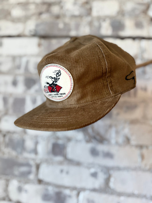 The Ampal Creative DON'T THINK TWICE CORD Snapback - Brown Gray