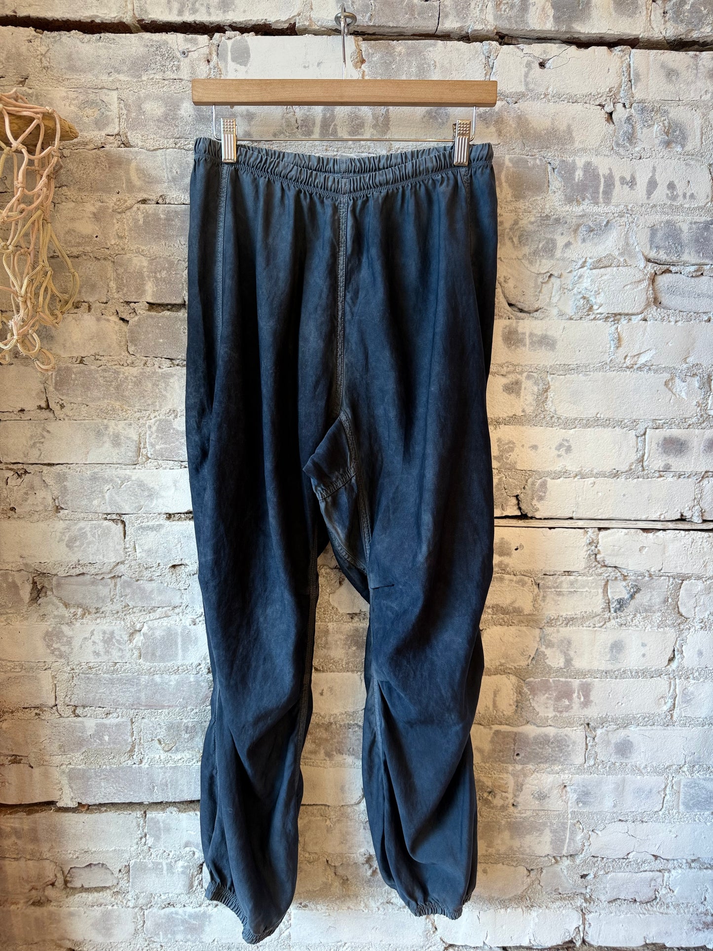 Women's matte and satin loose drawcord Biggy pants by Freecity featuring relaxed fit and stylish design.
