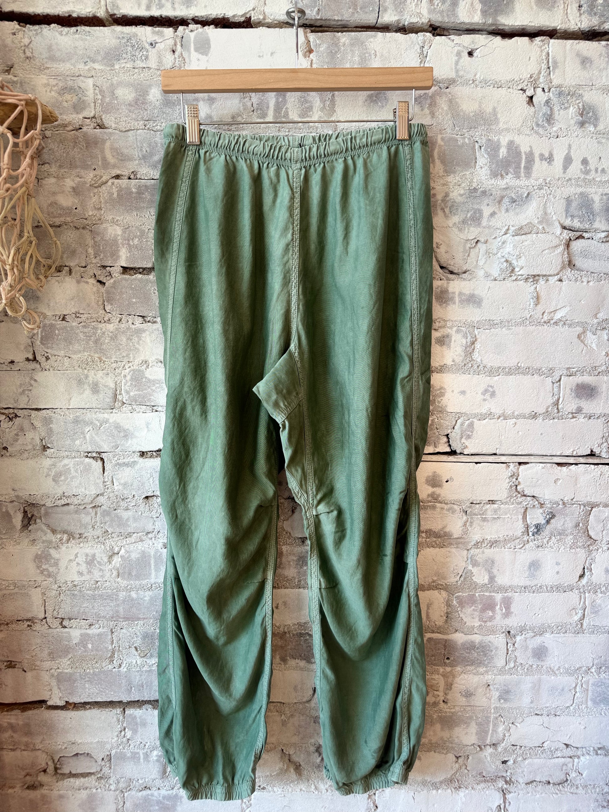 Women’s Freecity Biggy Pant with matte satin finish, loose fit, drawcord waist, in a stylish oversized design.