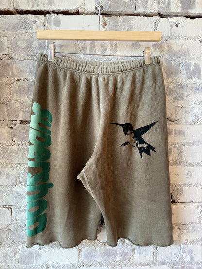 Women's Freecity SUPERSHOP SPARROW CIRCA05 vintage-style cutoff shorts with mud powder detailing, casual and stylish for everyday wear.