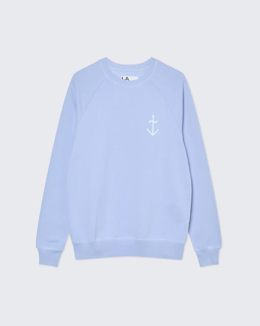 Cunha Logo Crewneck - Wind Blue/Pale Blue - DUNE + SALT