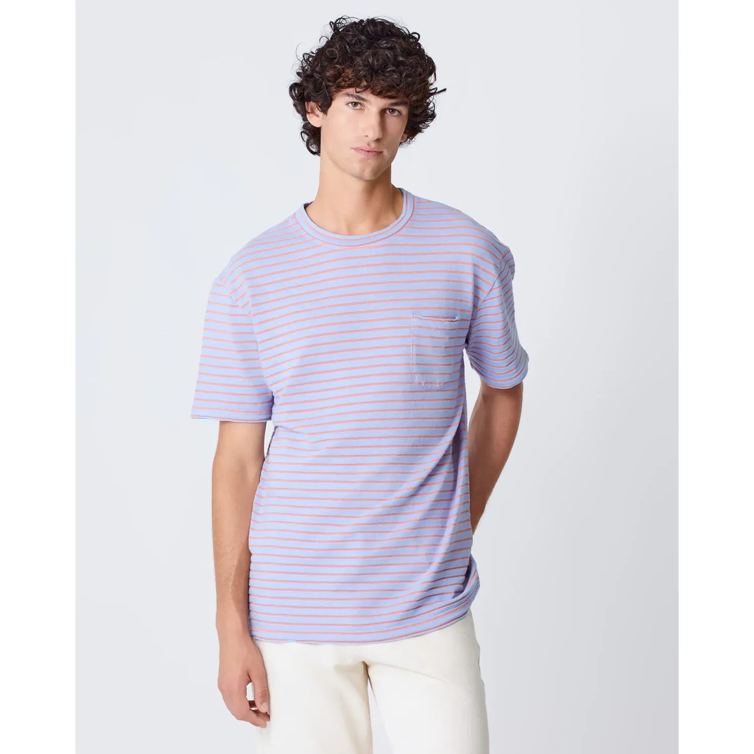 Guerreiro T-Shirt - Wind Blue/Sunrise Stripes - DUNE + SALT