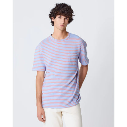 Guerreiro T-Shirt - Wind Blue/Sunrise Stripes - DUNE + SALT