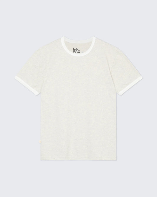 Meneres T-Shirt - Grey Mesc/White - DUNE + SALT