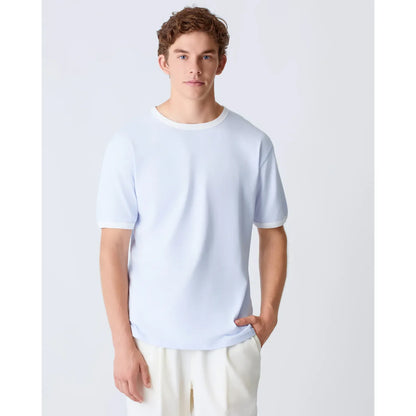 Meneres T-Shirt - Pale Blue/White - DUNE + SALT
