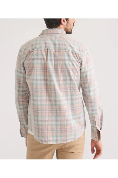 Lightweight Plaid Corduroy Shirt - Cork Plaid Multi - DUNE + SALT