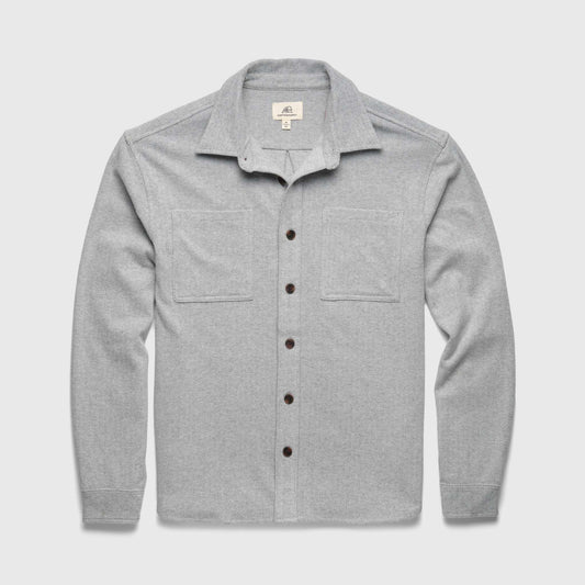 Louis Soft Herringbone Overshirt - Sugar Swizzle