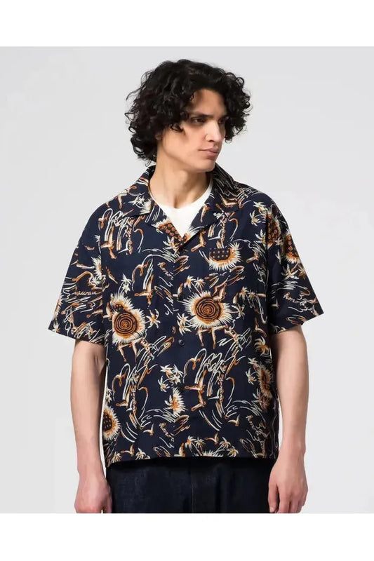 Aloha Shirt - Navy Casa Print - DUNE + SALT