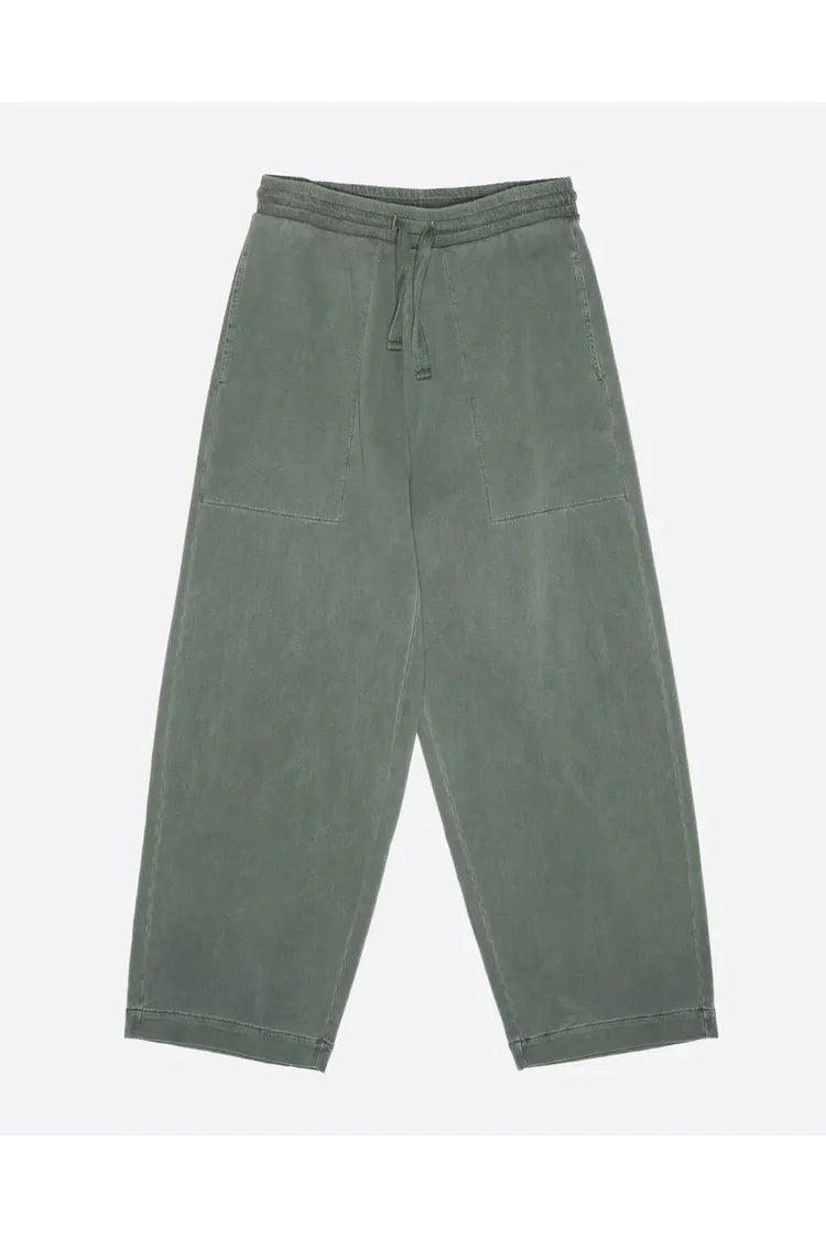Reformer Twill Jersey Pants - Forest Green - DUNE + SALT