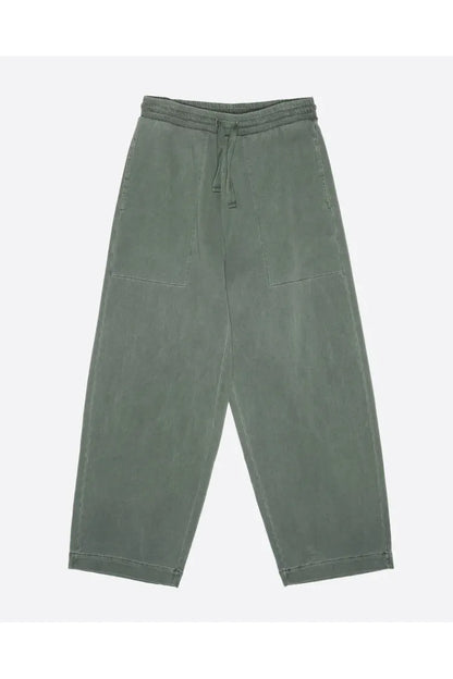 Reformer Twill Jersey Pants - Forest Green - DUNE + SALT