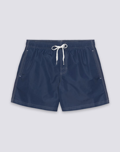 Iconic Taffeta Elastic Waist Boardshort - Navy
