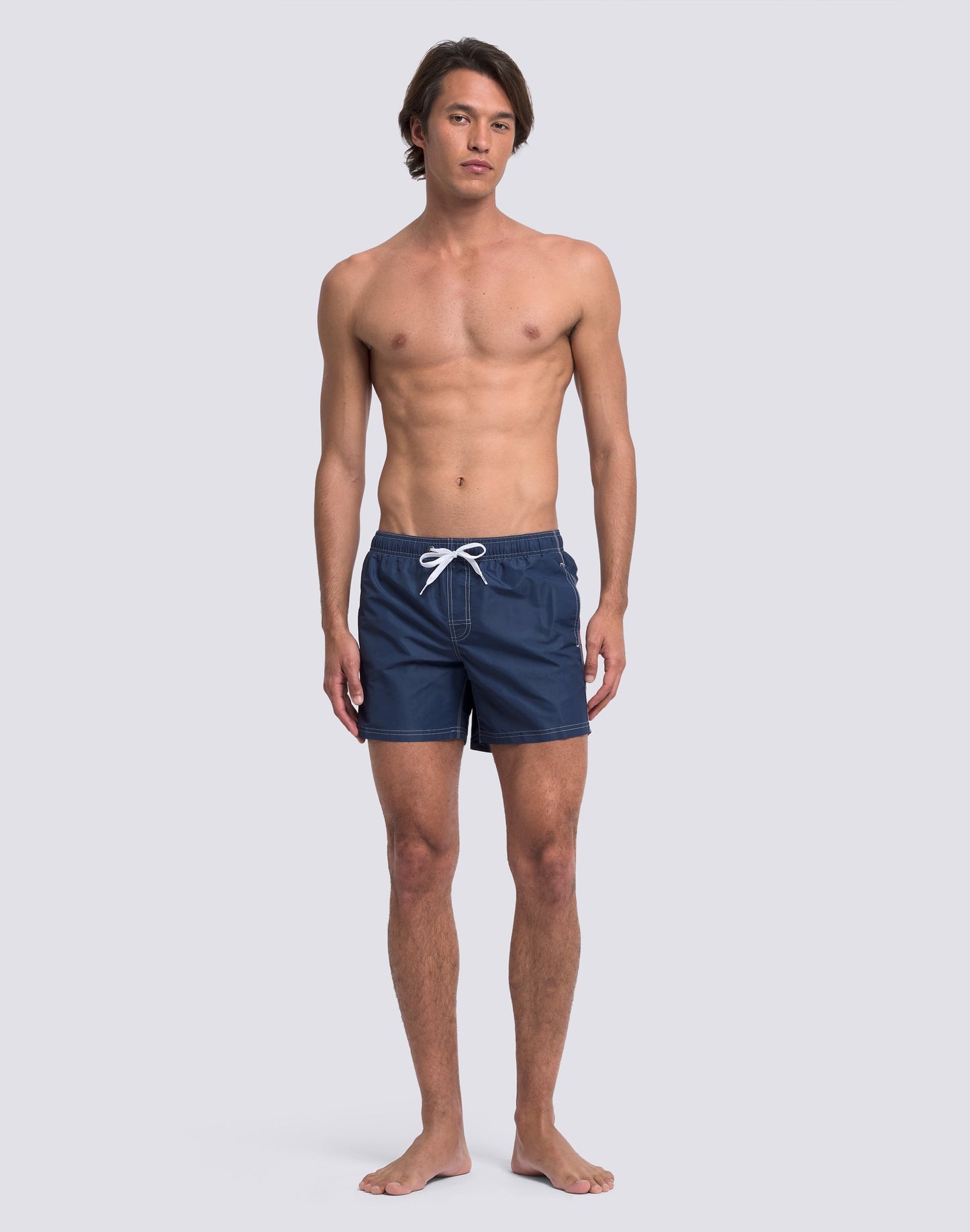 Iconic Taffeta Elastic Waist Boardshort - Navy