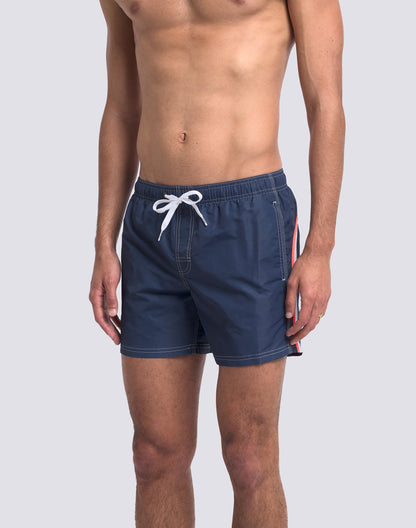Iconic Taffeta Elastic Waist Boardshort - Navy
