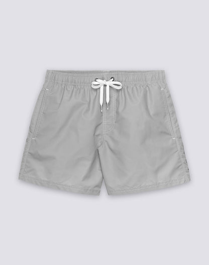 Iconic Taffeta Elastic Waist Boardshort - Silver