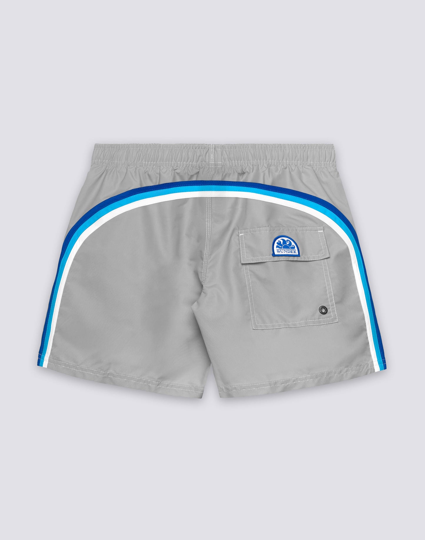 Iconic Taffeta Elastic Waist Boardshort - Silver