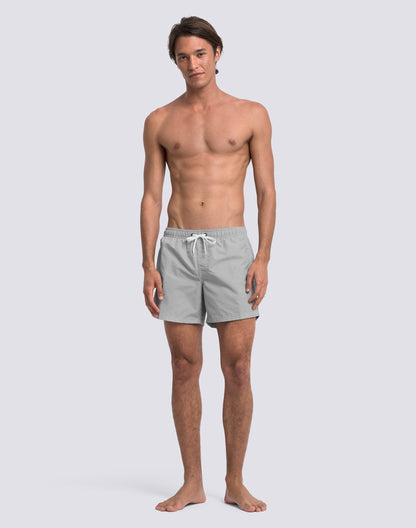 Iconic Taffeta Elastic Waist Boardshort - Silver