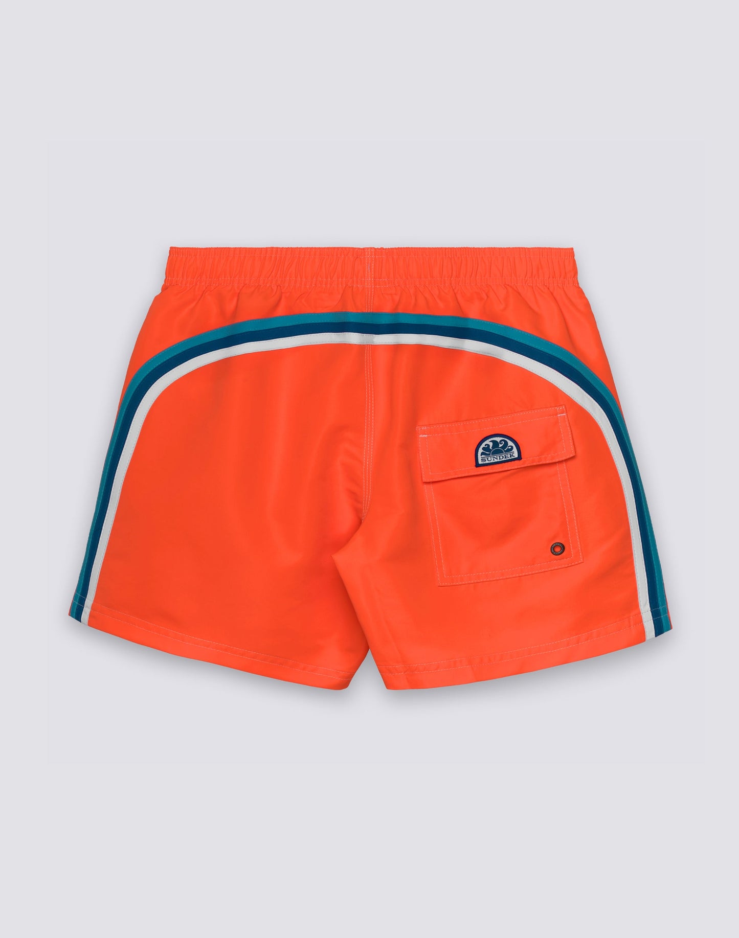 Iconic Taffeta Elastic Waist Boardshort - Fluo Orange